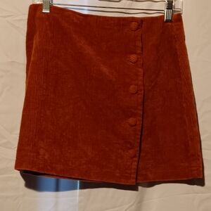 🍎 Lulu’s Corduroy Mini Skirt Brown